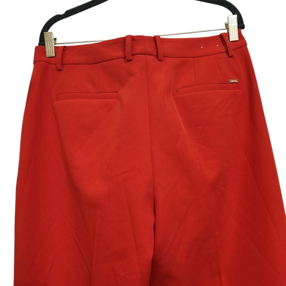 NWT DKNY Red Flare Leg Pants Size 10 - Picture 3 of 5